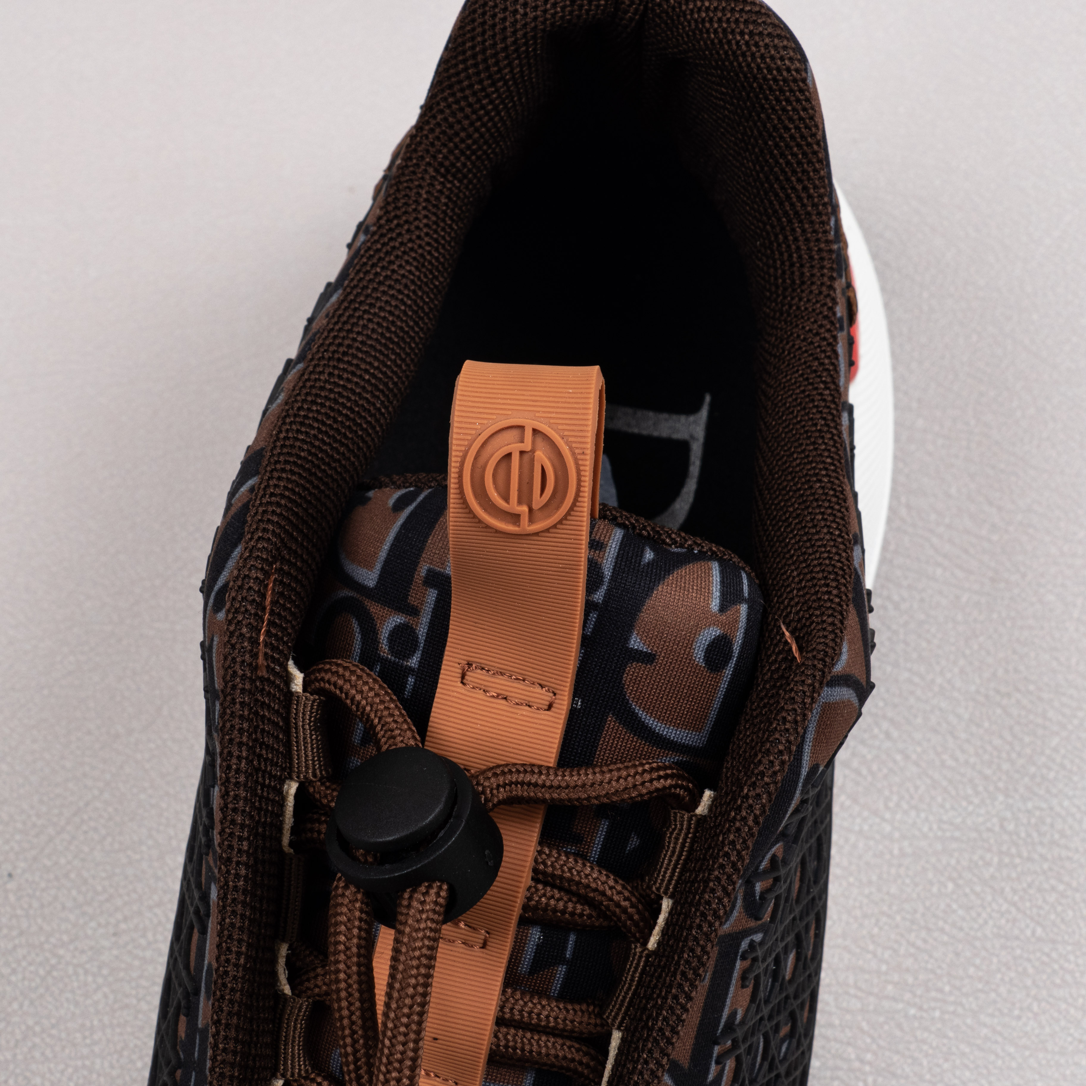 Footwear for men and women DlOR Athleisure dad shoes elasticated lace brown