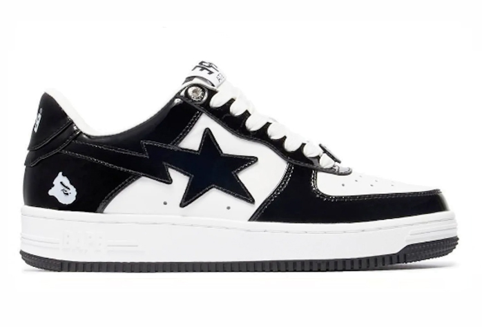 A Bathing Ape Patent Leather Black White 001FWI701002I
