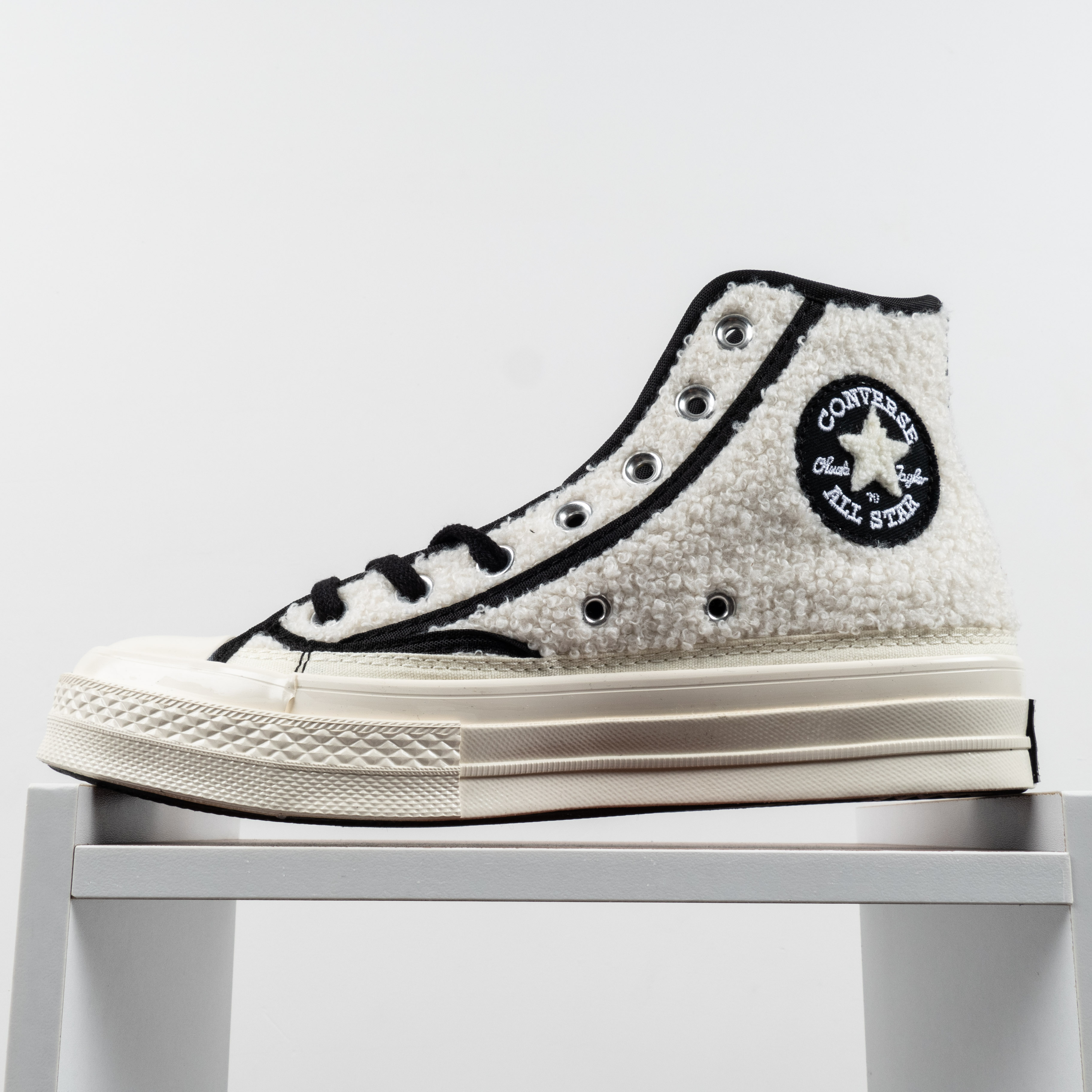 [Free Shipping]男女鞋 Converse 高帮冬款70s羊羔绒帆布鞋172006C