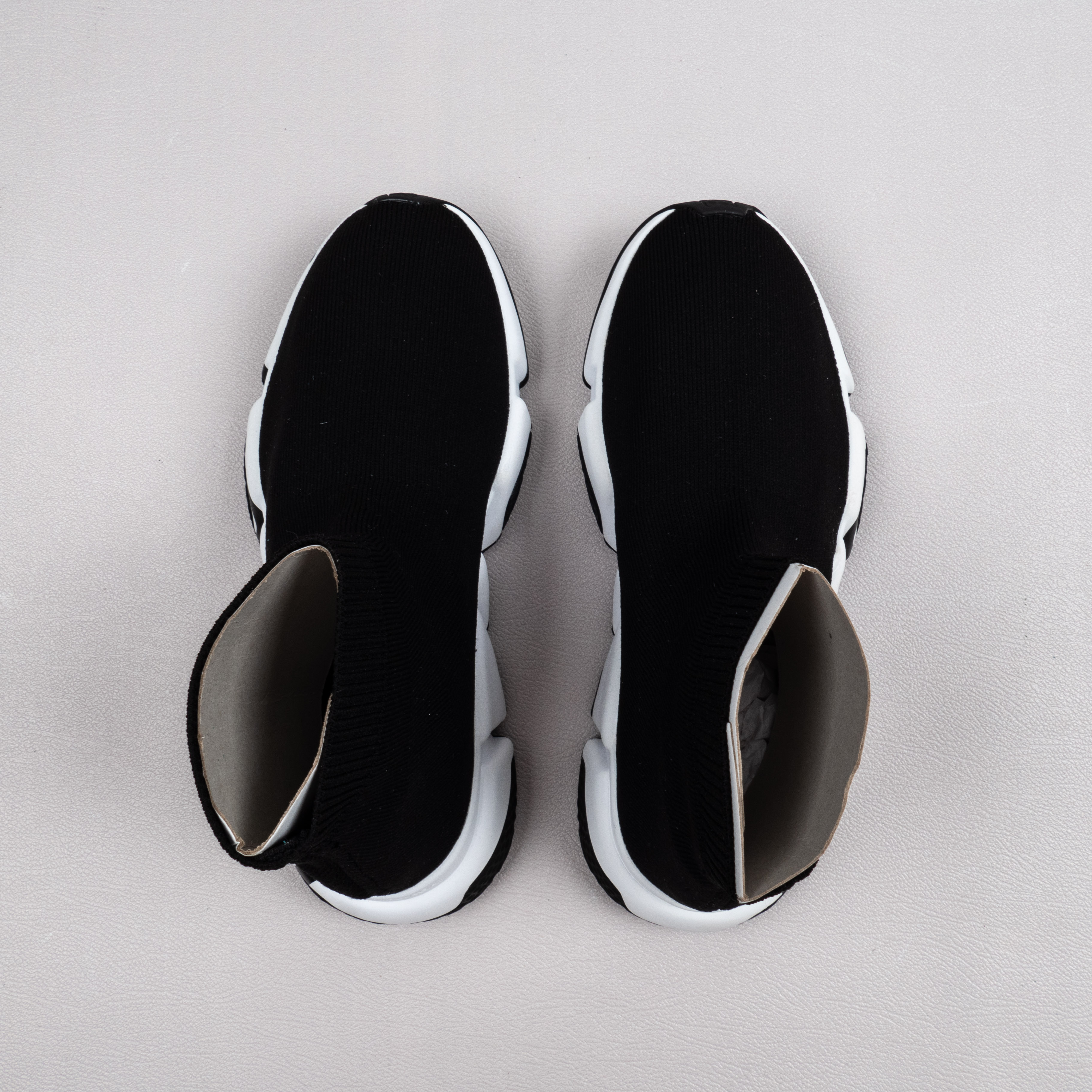 【Free Shipping】男女鞋 巴黎袜子鞋SPEED LOGO印花袜式针织运动鞋