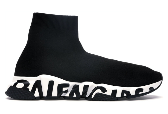 Speed Graffiti Trainers Black White