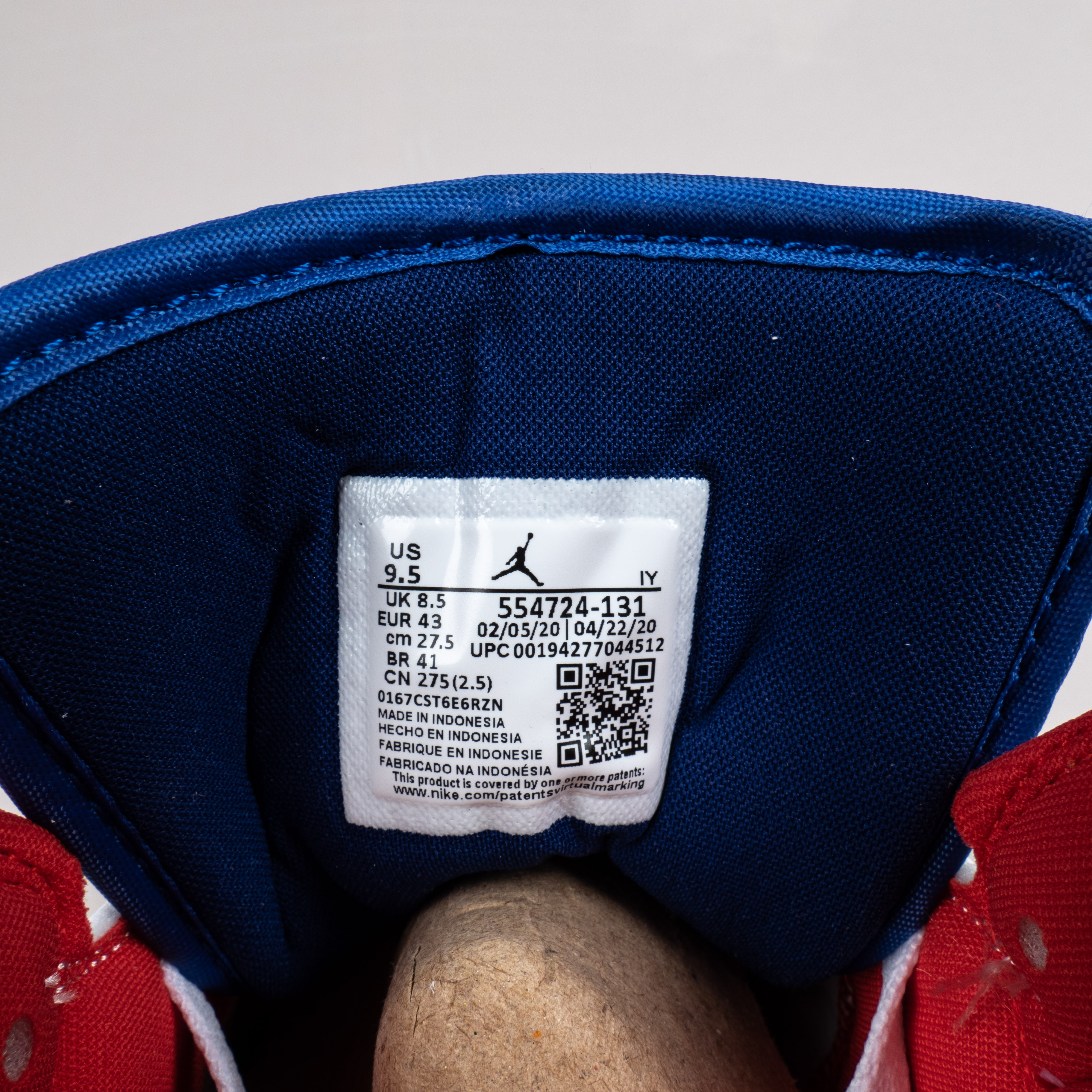 1's Mid Royal Blue Laser Orange