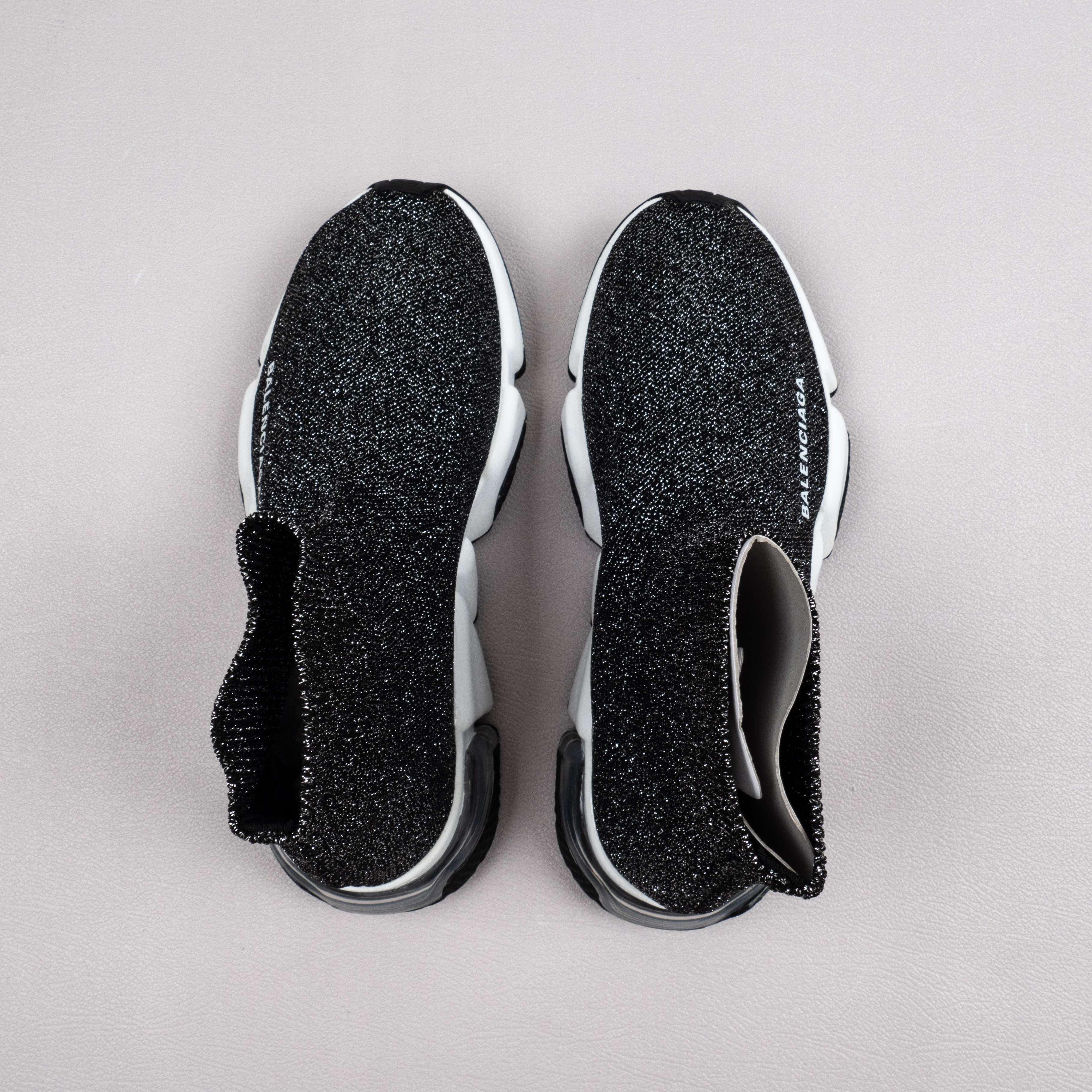 【Free Shipping】男女鞋 巴黎袜子鞋SPEED LOGO印花袜式针织运动鞋