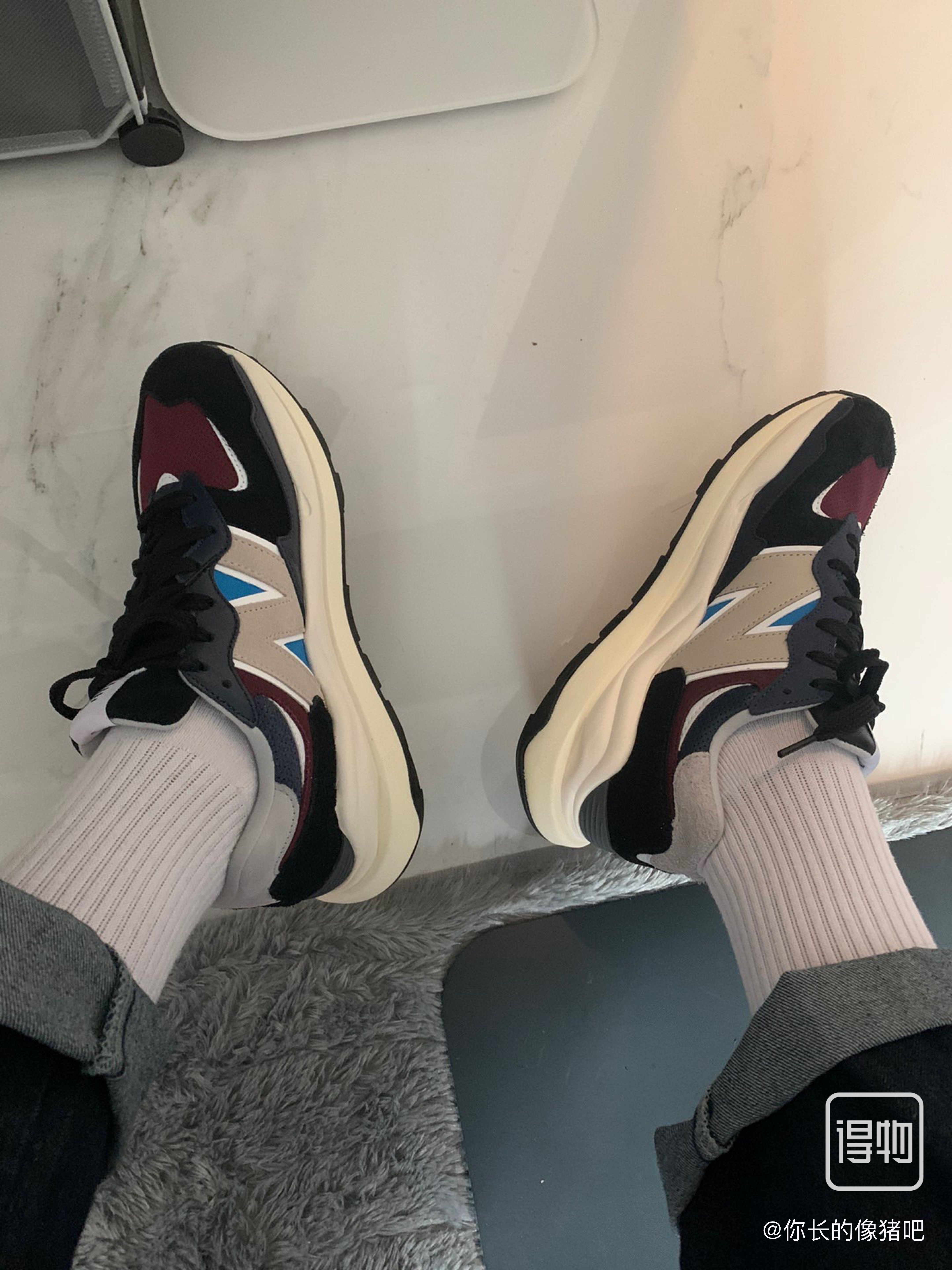 【Free Shipping】57/40 DAHOOD Navy Maroon