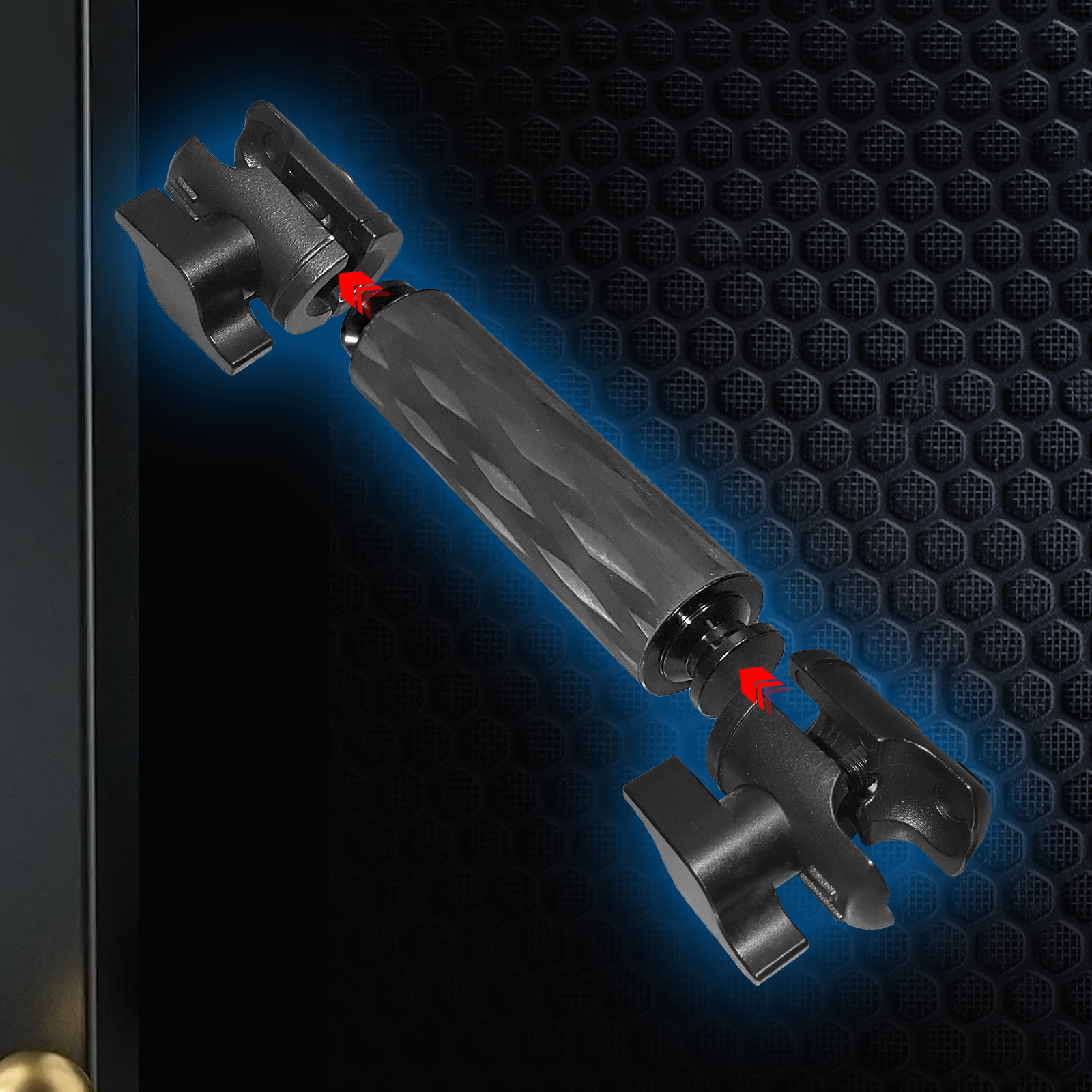 5.91-Inch Lockable and Adjustable Dual-Ended Carbon Fiber Kevlar Mounting Arm, Compatible With 20mm Ball Mount Base,20mm Ball Mount Arm