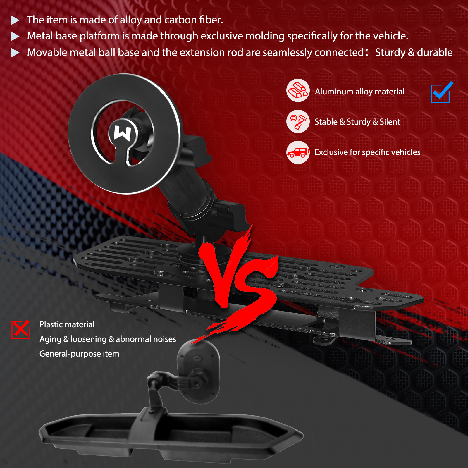 WXRYLYN 2024 2025 Ram Metal Dash Mount Magnetic Phone Holder for 2019-2025 Ram 1500 2500 3500 TRX Metal Dash Platform Phone Mount 2025 Ram Cell Phone Holder Dash Phone Mount