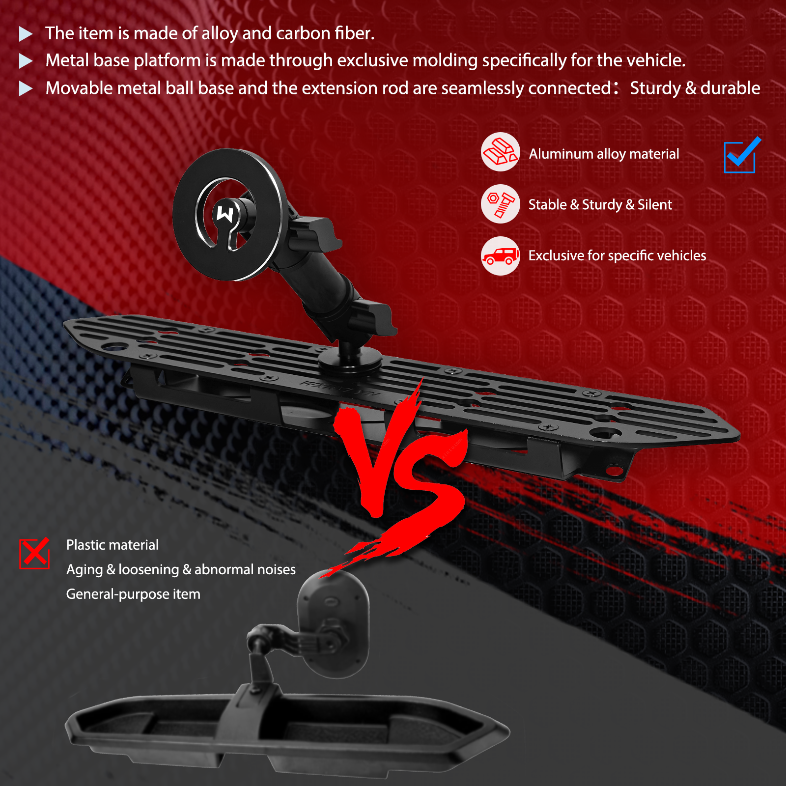 2018-2023 Wrangler JL Dash Phone Mount Magnetic Phone Holder for 2018-2023 J eep Wrangler JL (NOT 4xe) 2020-2023 Gladiator Metal Dash Platform Phone Mount 2023 Wrangler Cell Phone Holder