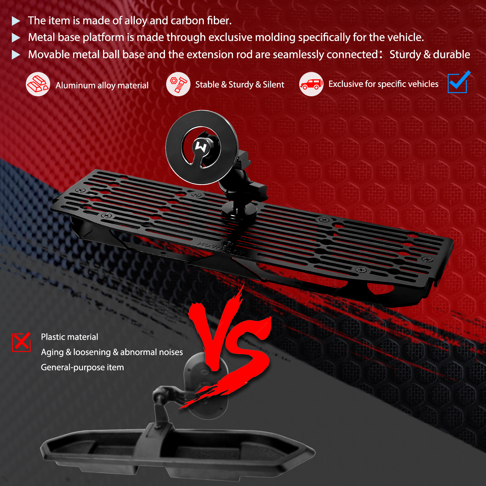 WXRYLYN 2025 2024 F150 Metal Dash Platform Phone Mount Magnetic Phone Holder for 2021-2025 F150 Cell Phone Holder Dash Phone Mount 2024 F150 Dash Mount