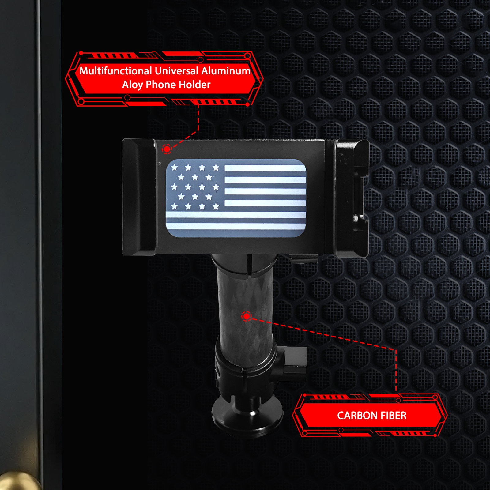 2024 Bronco Bronco Raptor Phone Mount Phone Holder for 2021-2024 Bronco 2022-2024 Bronco Raptor Metal Dash Mount Cell Phone Holder(NOT for Sport)