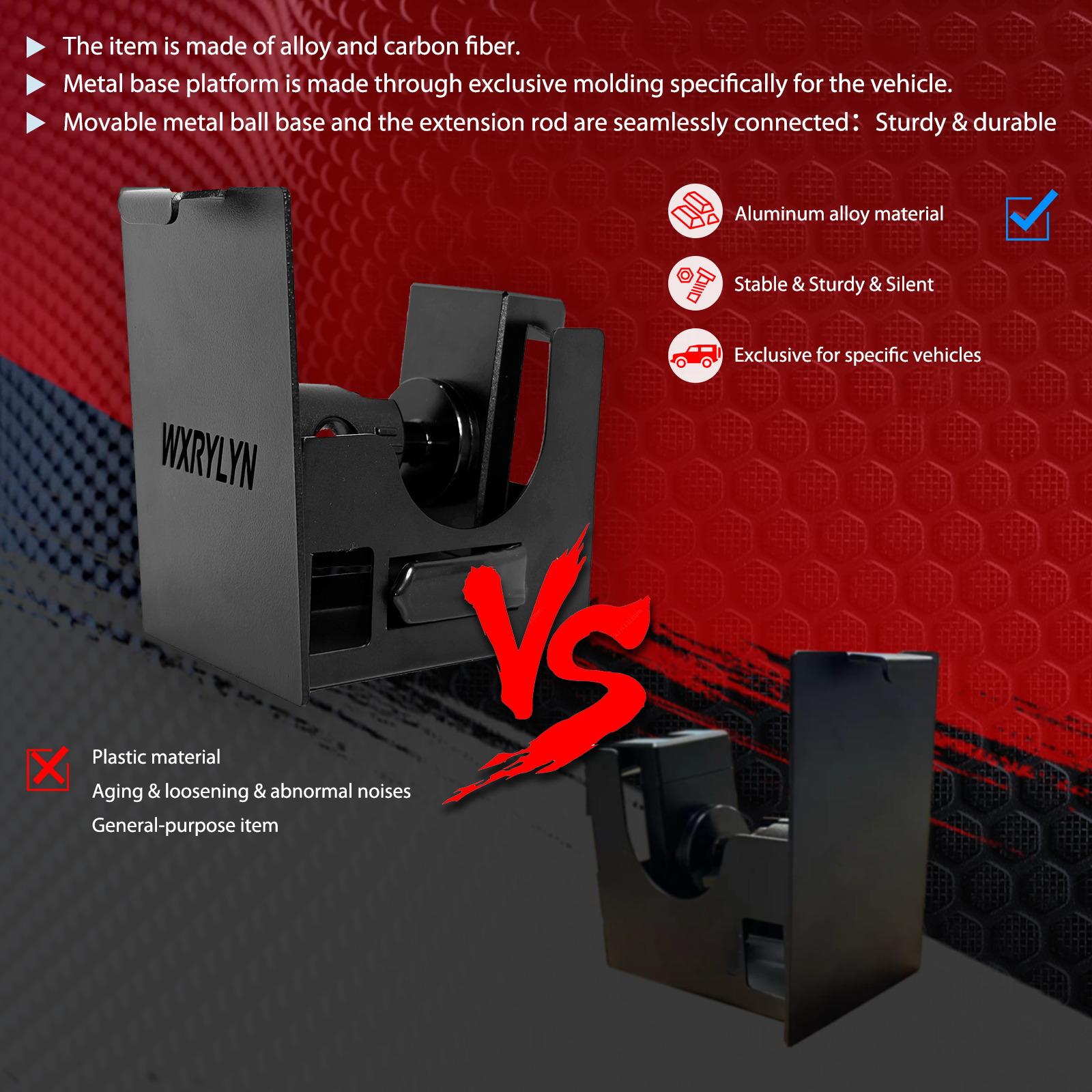 2024 Maverick Metal Phone Mount for Maverick 2022 2023 2024 Cubby Phone Mount 2024 Ford Maverick Accessories 2024 Maverick Dash Cubby Insert-Stainless Steel & Aluminum Alloy Material