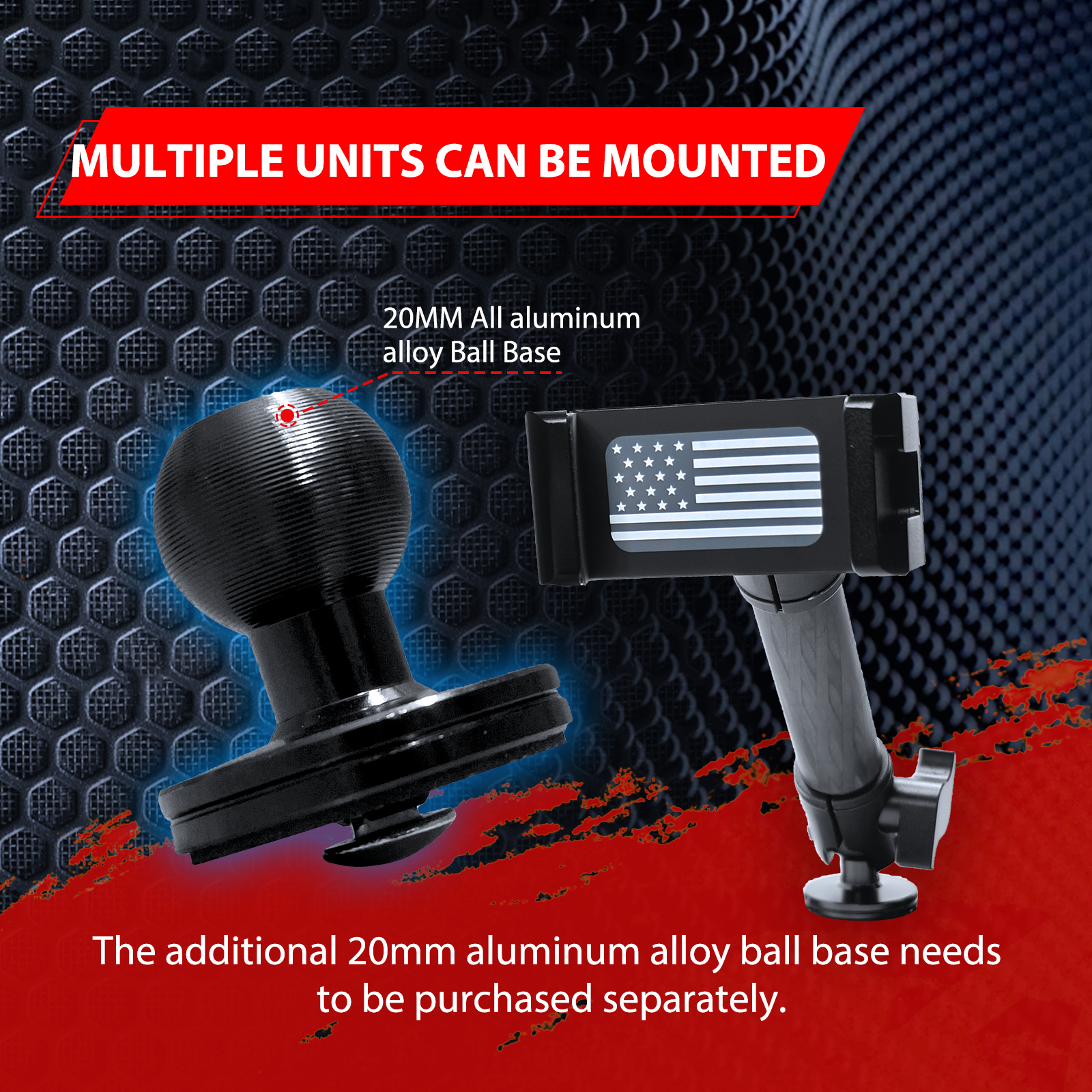 2024 Bronco Bronco Raptor Phone Mount Phone Holder for 2021-2024 Bronco 2022-2024 Bronco Raptor Metal Dash Mount Cell Phone Holder(NOT for Sport)