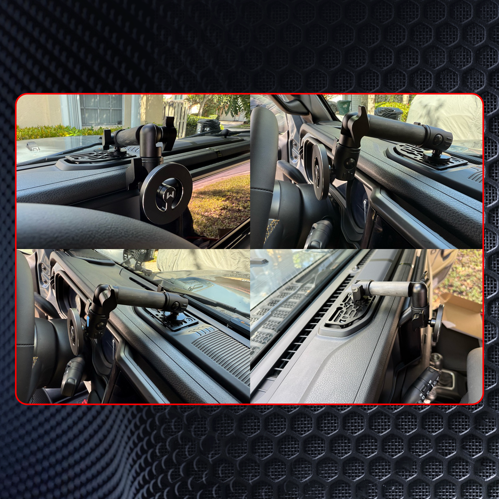 WXRYLYN 60mm to 40mm Lockable and Adjustable Dual-Ended Carbon Fiber Kevlar Mounting Arm Articulating Joint, Compatible with 20mm Ball Mount Base,20mm Ball Mount Arm