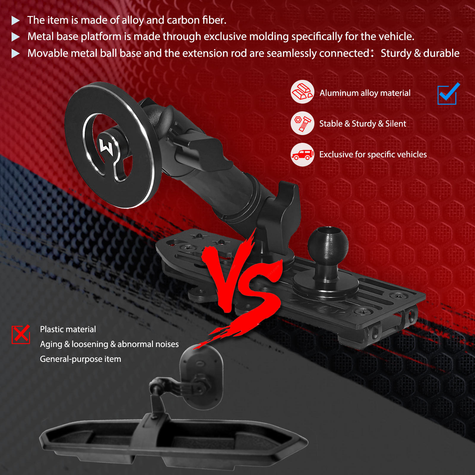 2025 2024 Wrangler JL Gladiator Dash Magnetic Phone Mount for 2024 2025 J eep Wrangler JL 4xe Gladiator Metal Dash Platform Magnetic Phone Mount 2024 Wrangler Cell Phone Holder-Driver Side