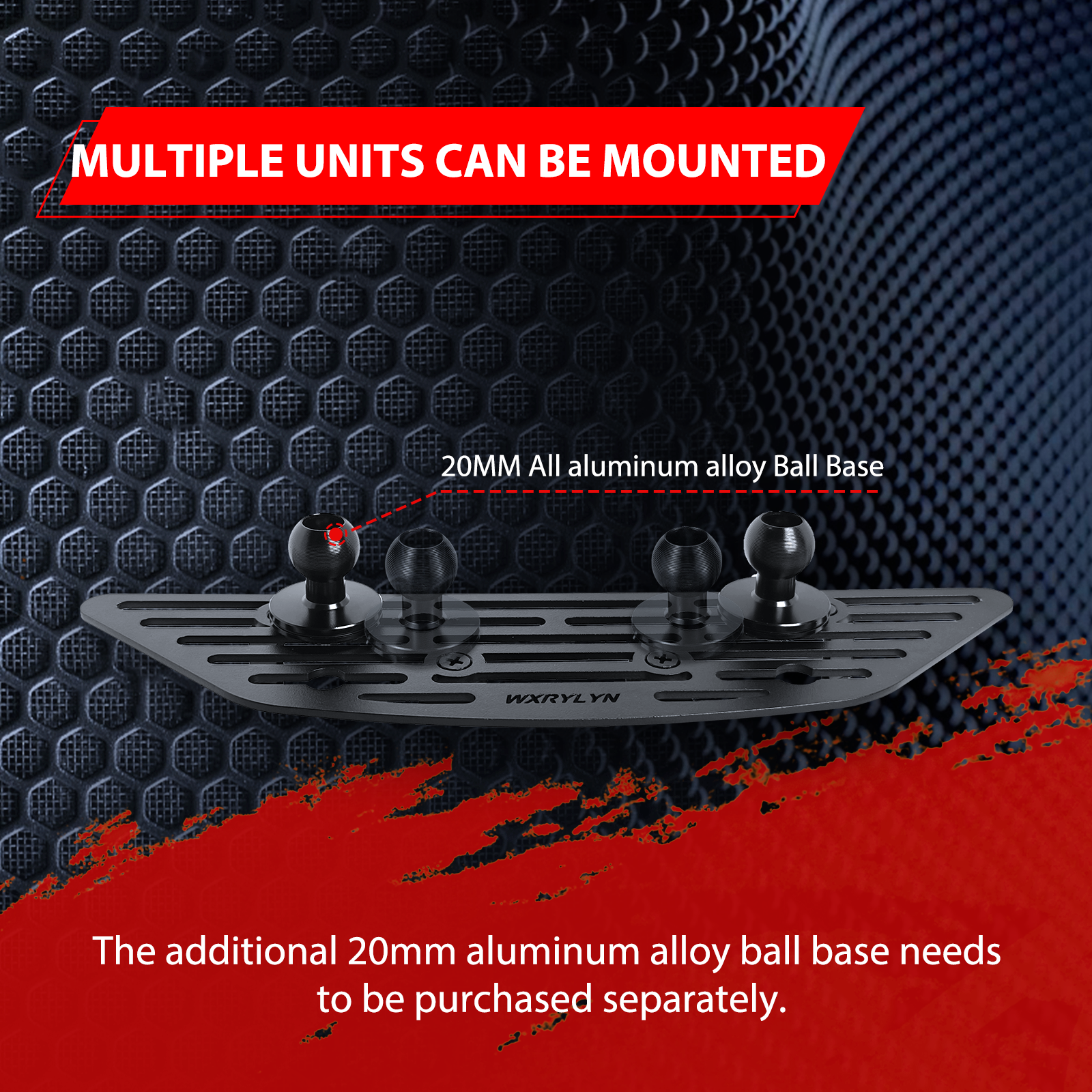 WXRYLYN 2014-2021 Tundra Metal Dash Platform Phone Mount Phone Holder for 2014-2021 Toyota Tundra Cell Phone Holder Dash Go pr o Mount Tundra Dash Mount Tray