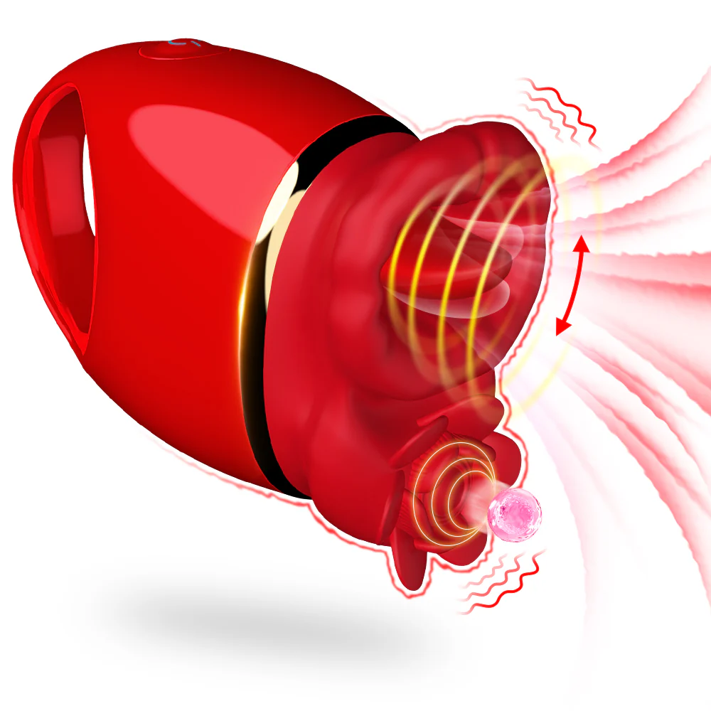 Emerald Lips Clitoris Licking Vibrator - smoochlovers