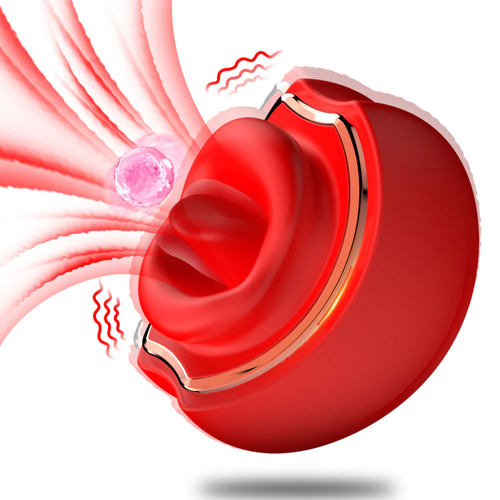 Peach Bliss Tongue Vibrator - smoochlovers