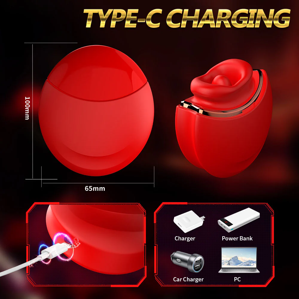 Peach Bliss Tongue Vibrator - smoochlovers