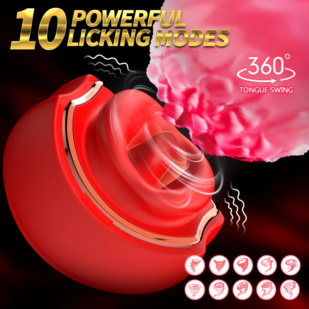 Peach Bliss Tongue Vibrator - smoochlovers