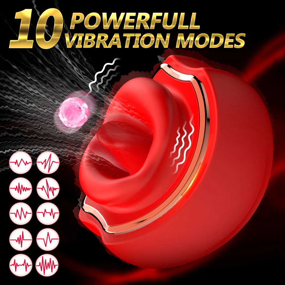 Peach Bliss Tongue Vibrator - smoochlovers