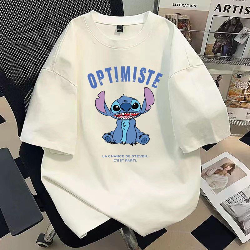 Couple Men Women Graphic Stitch T Shirt Tee Cotton T-shirts Clothing