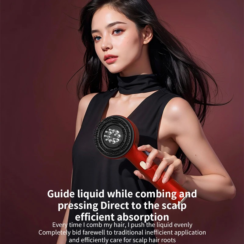 Electric Hair Regrowth Brush with Infrared Light Machine Acupoint Scalp Massage Anti-Hair Loss Exercise Hair Scrubber Combs NMSZ506250