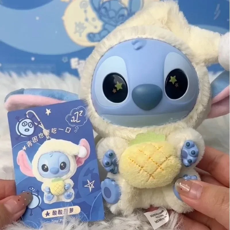 Stitch Eat Something Before Sleep Series Blind Box Vinyl Plush Pendant Mystery Box Cute Stitch Doll Surprise Toy Gift Toy