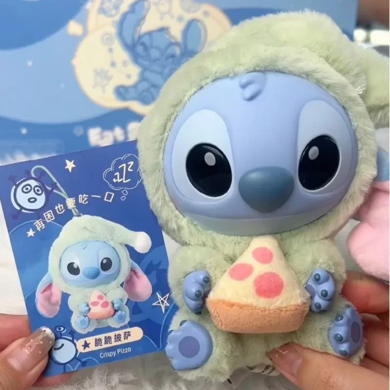 Stitch Eat Something Before Sleep Series Blind Box Vinyl Plush Pendant Mystery Box Cute Stitch Doll Surprise Toy Gift Toy