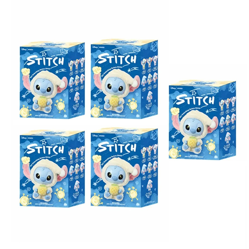 Stitch Eat Something Before Sleep Series Blind Box Vinyl Plush Pendant Mystery Box Cute Stitch Doll Surprise Toy Gift Toy