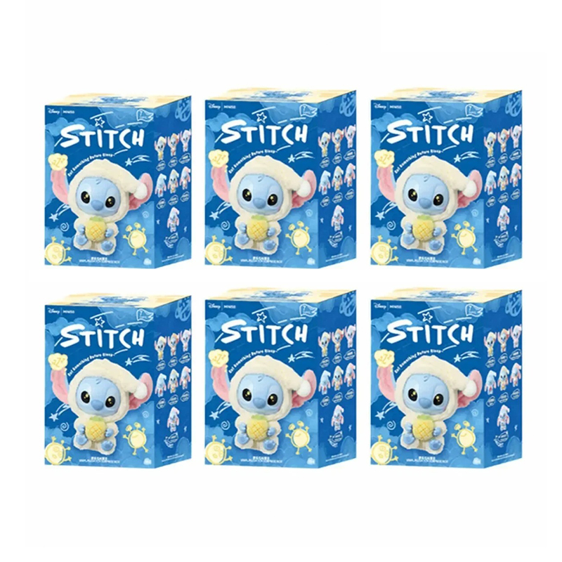 Stitch Eat Something Before Sleep Series Blind Box Vinyl Plush Pendant Mystery Box Cute Stitch Doll Surprise Toy Gift Toy