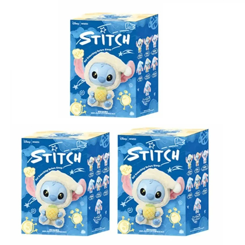Stitch Eat Something Before Sleep Series Blind Box Vinyl Plush Pendant Mystery Box Cute Stitch Doll Surprise Toy Gift Toy