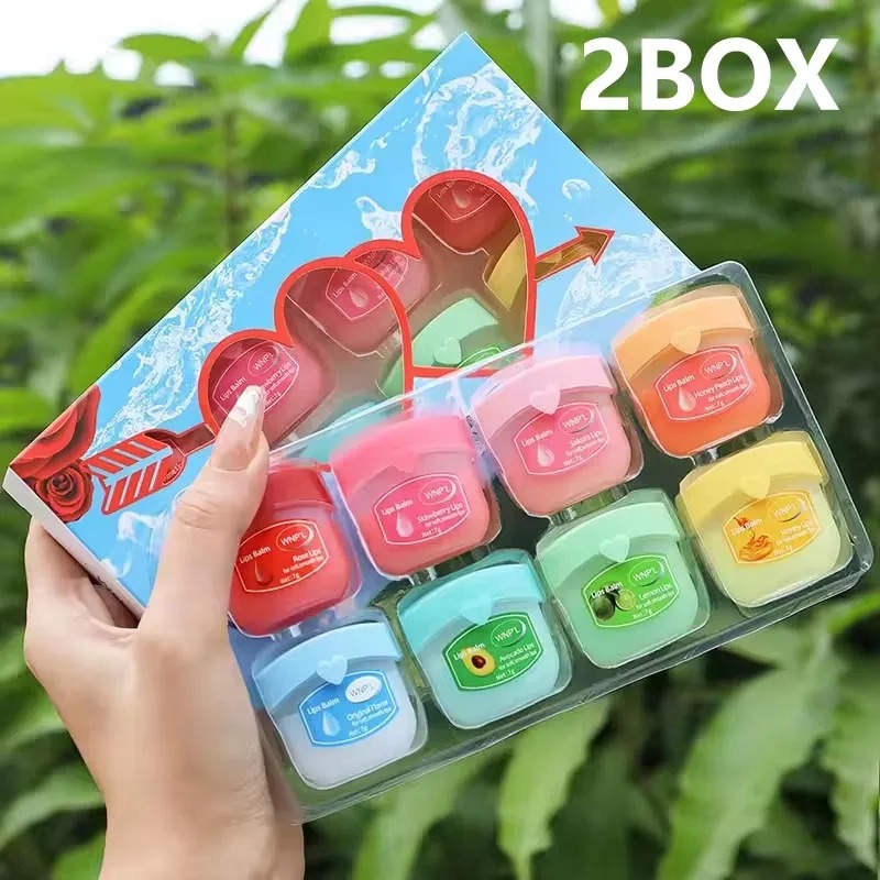4/6/8pcs Fruit Series Lip Balm Set Set Moisturizing Refreshing Non-sticky Anti-Cracked Lip Mask Vaseline for Lips Makeup