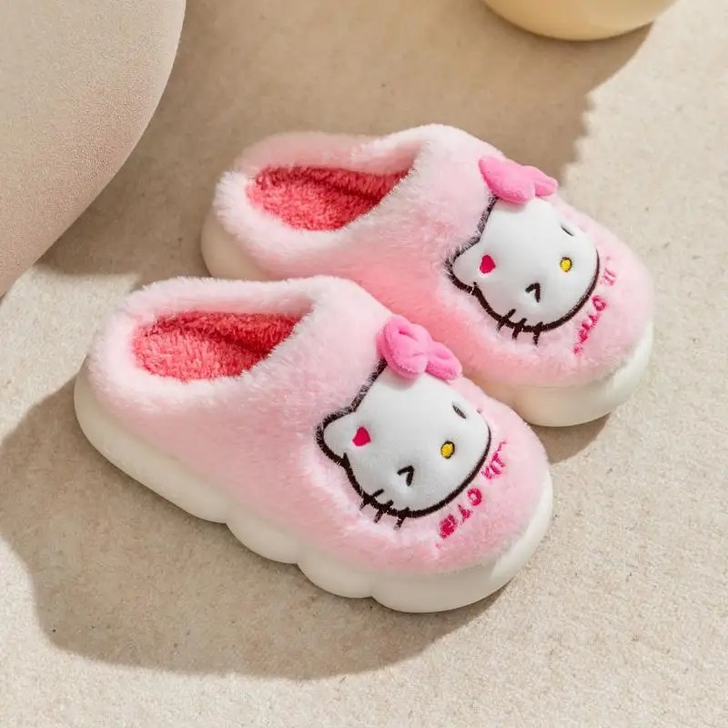 Cotton Slippers Cute Cartoon Autumn and Winter Warm Plush Anti slip Slippers