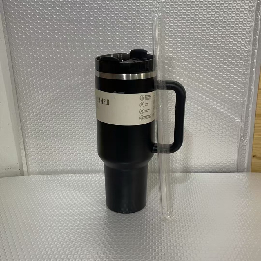 2025New Arrivals Thermal Coffee Cup with Straw Stainless Steel Vacuum Insulated Tumbler 40oz Thermal Iced Travel Cup for Outdoor