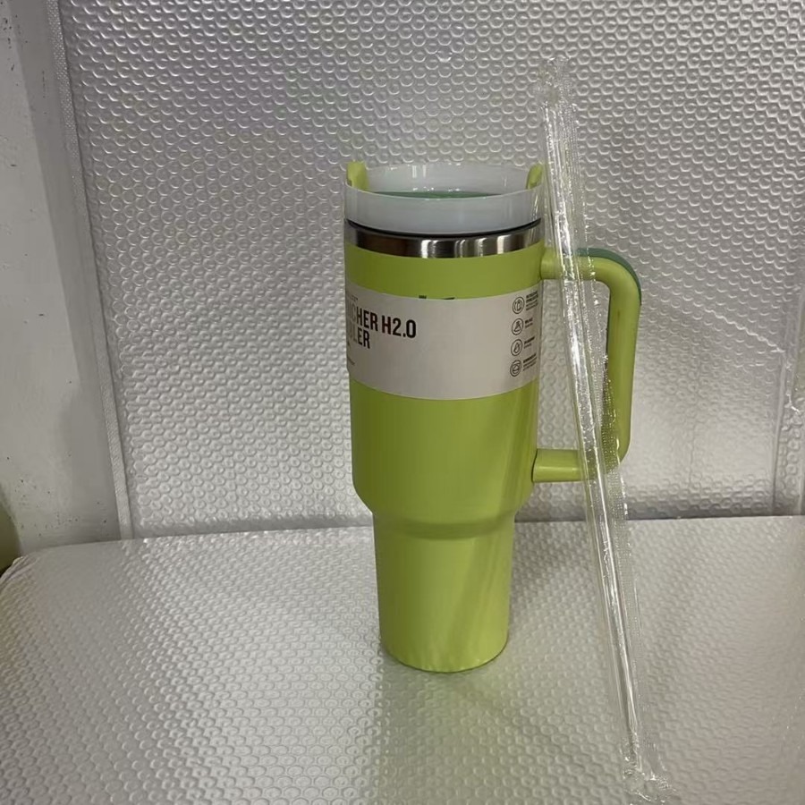 2025New Arrivals Thermal Coffee Cup with Straw Stainless Steel Vacuum Insulated Tumbler 40oz Thermal Iced Travel Cup for Outdoor