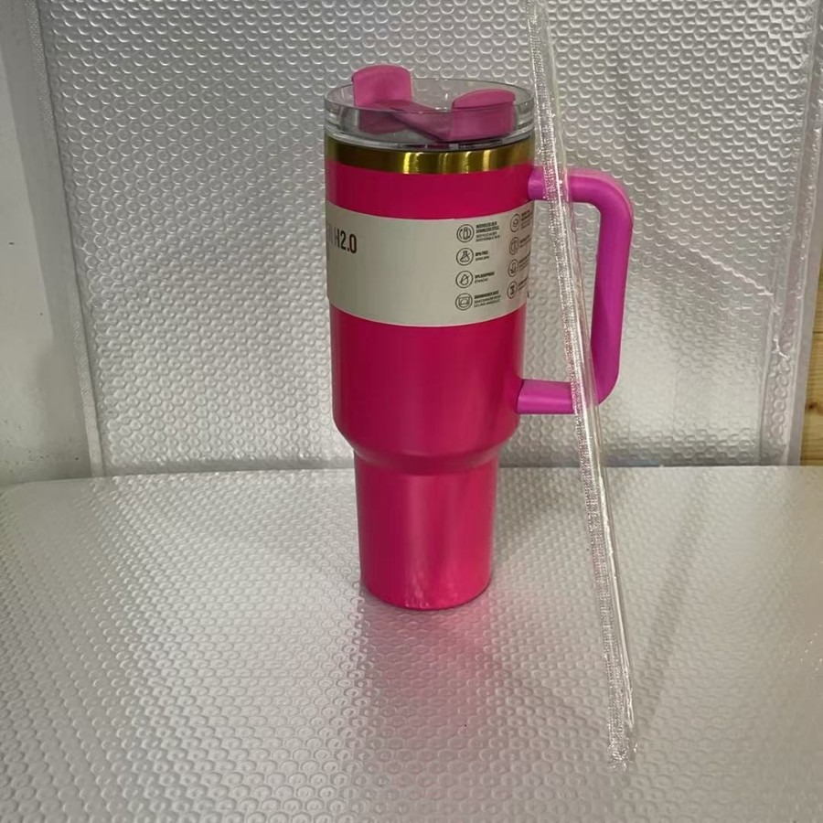 2025New Arrivals Thermal Coffee Cup with Straw Stainless Steel Vacuum Insulated Tumbler 40oz Thermal Iced Travel Cup for Outdoor