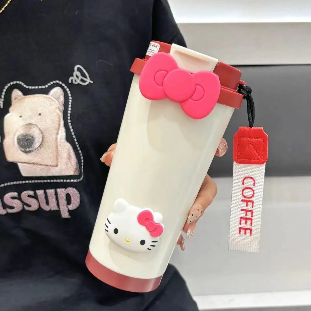 Water Cup Insulated Cup Girl New Cold Insulation Coffee Cup Stainless Steel