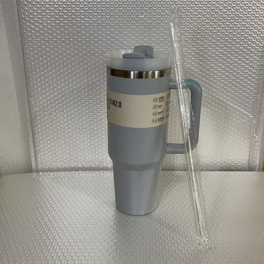 2025New Arrivals Thermal Coffee Cup with Straw Stainless Steel Vacuum Insulated Tumbler 40oz Thermal Iced Travel Cup for Outdoor