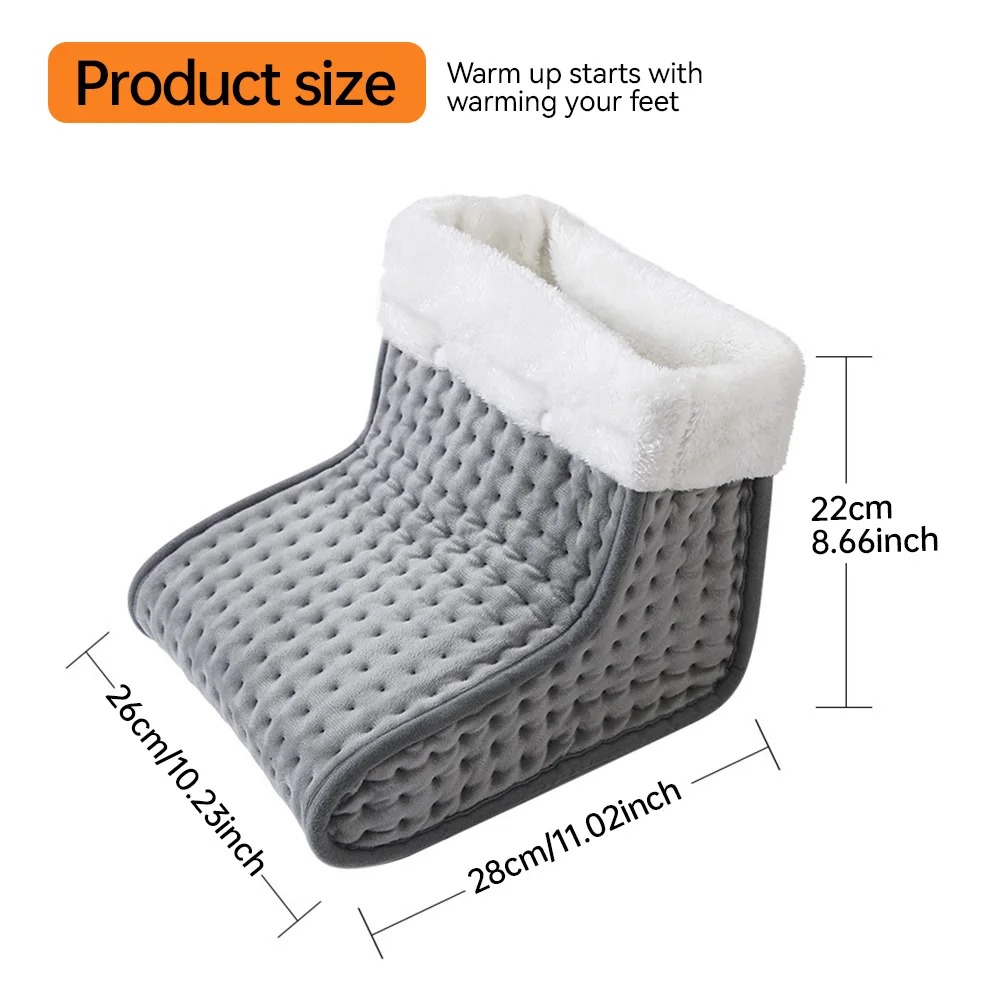 26*28*22cm Electric Heated Foot US/EU Warmers Soft Feet Heating Pad 9-gear adjustable temperature Electric shoe heating pad NJQ511251