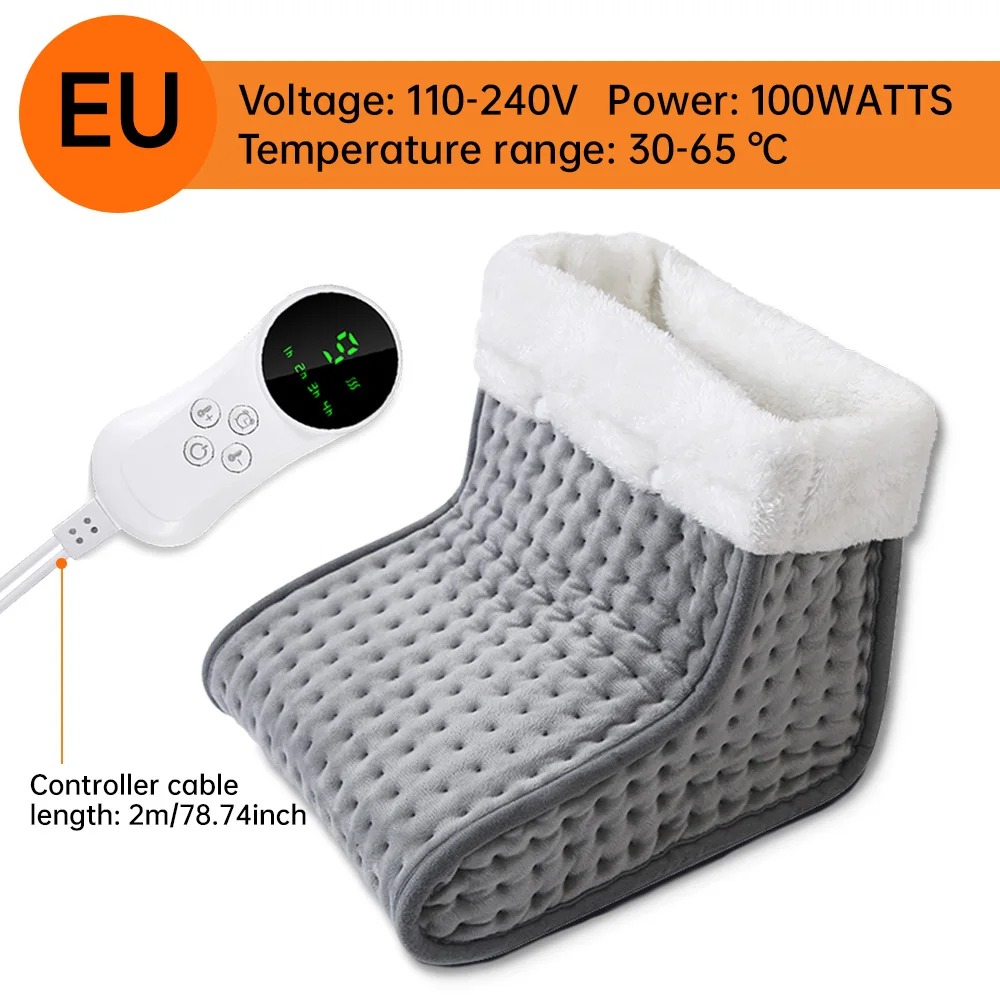 26*28*22cm Electric Heated Foot US/EU Warmers Soft Feet Heating Pad 9-gear adjustable temperature Electric shoe heating pad NJQ511251