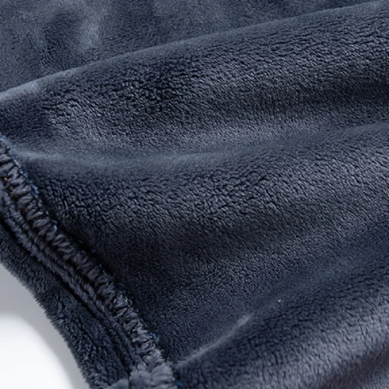 2024 Winter Jeans Men Straight Warm Thick Fleece-lined Denim Trouser Male Classic Business Casual Cowboy Pant Stretch Black Blue MCK512202