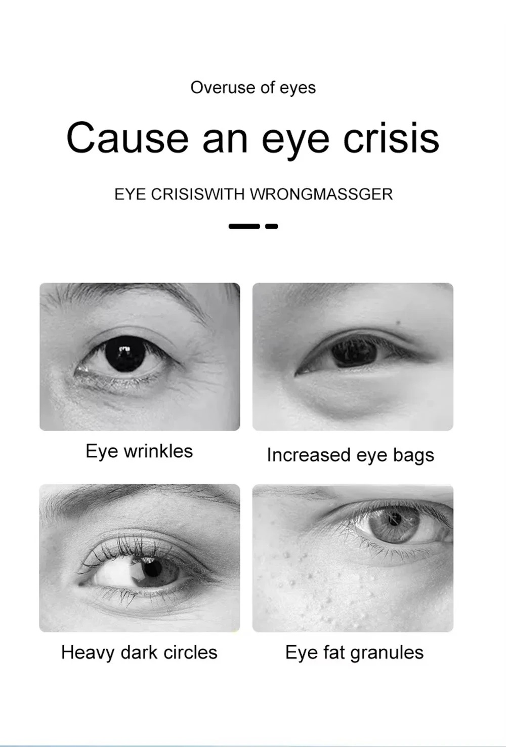 EMS Micro-current Led Red Light Eye Care Massage With Gel Patch For Treatment Under Eye Wrinkle Improvement Dark Circles Removal Eye Lines MRY503280