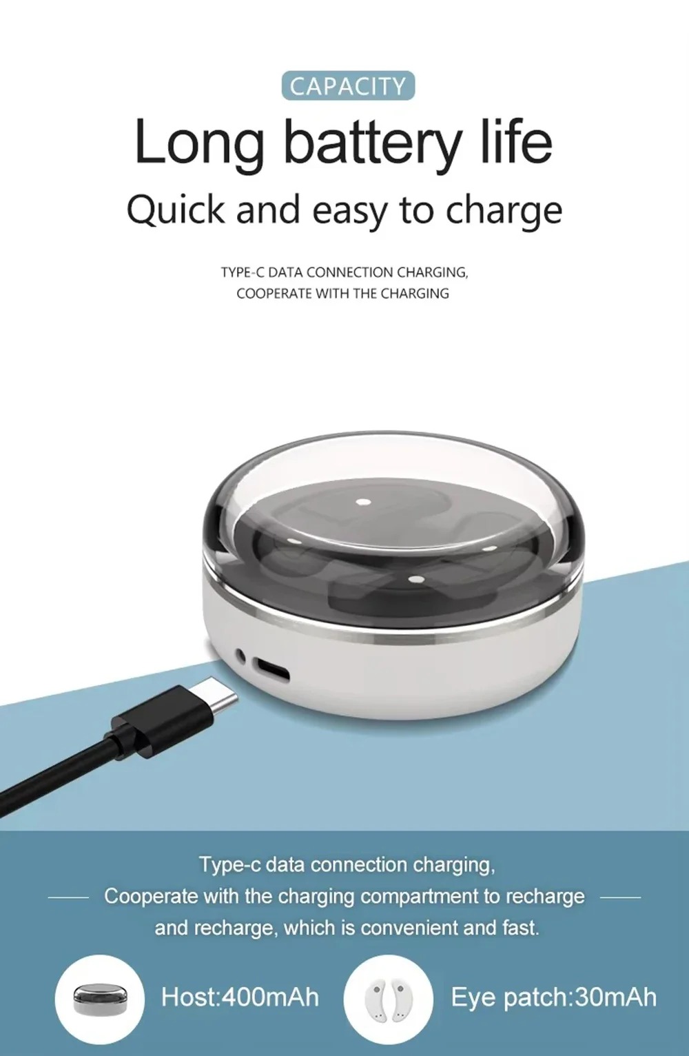 EMS Micro-current Led Red Light Eye Care Massage With Gel Patch For Treatment Under Eye Wrinkle Improvement Dark Circles Removal Eye Lines MRY503280