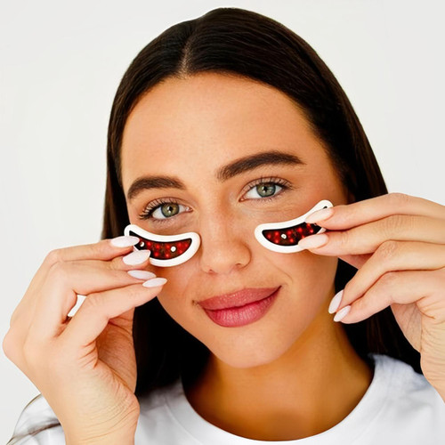 EMS Micro-current Led Red Light Eye Care Massage With Gel Patch For Treatment Under Eye Wrinkle Improvement Dark Circles Removal Eye Lines MRY503280
