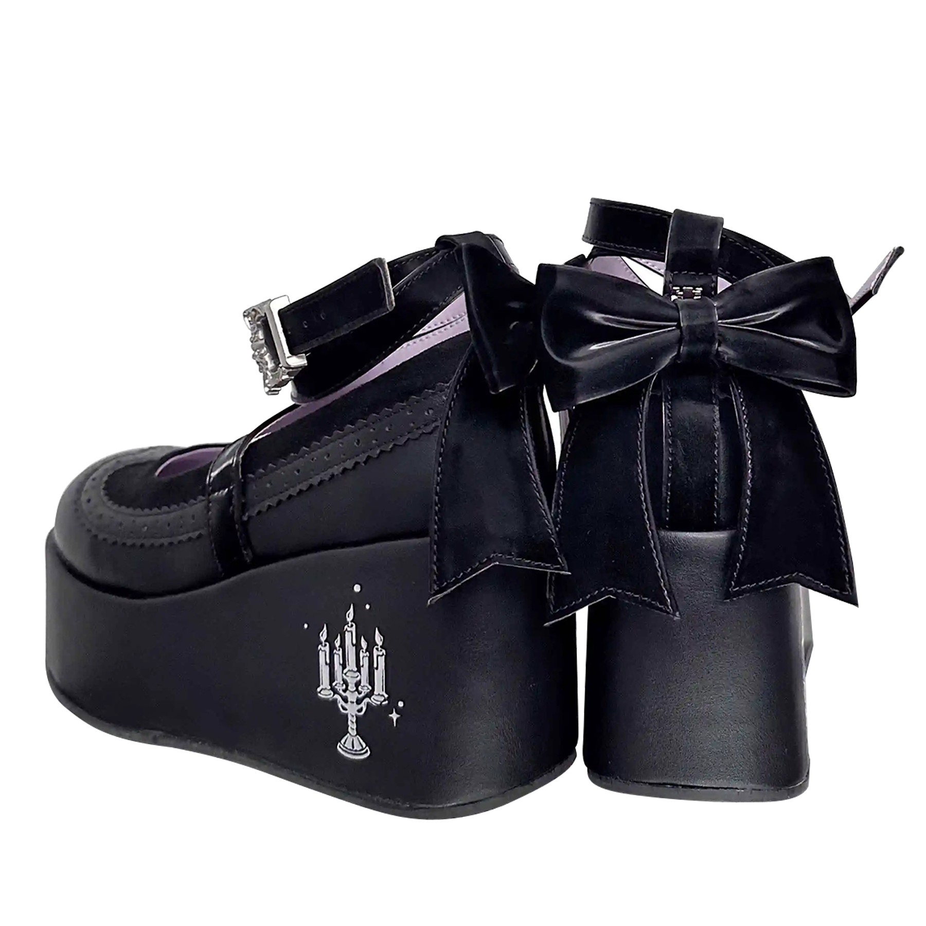 Witch's Dinner GURURU Original Goth Punk Spice Girls Strap Mary Jane Thick Shoes