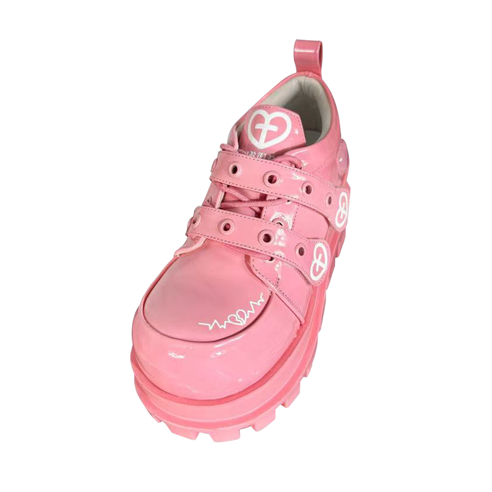 Telepathy GURURU original punk water injection heart cross macaron subculture thick shoes