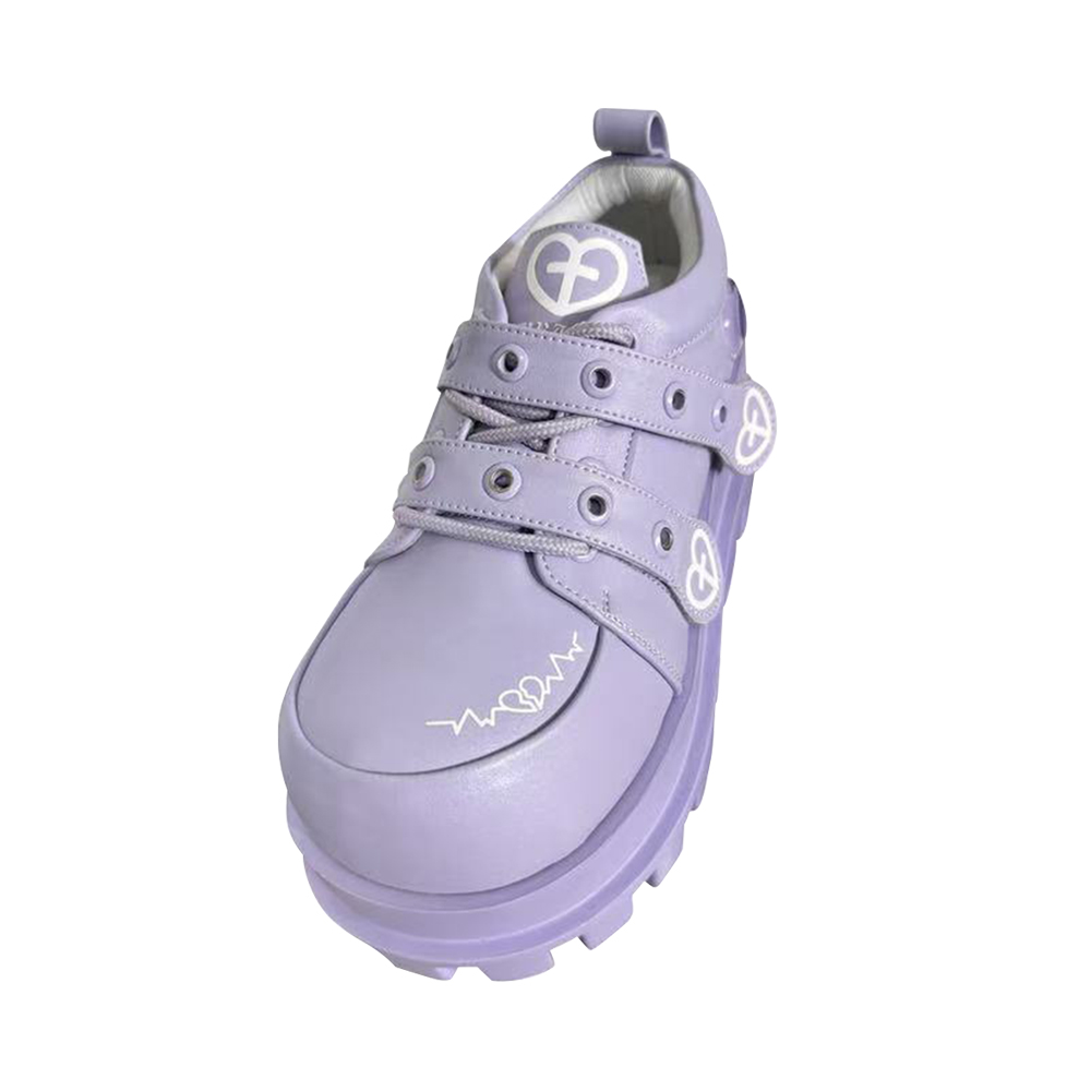 Telepathy GURURU original punk water injection heart cross macaron subculture thick shoes