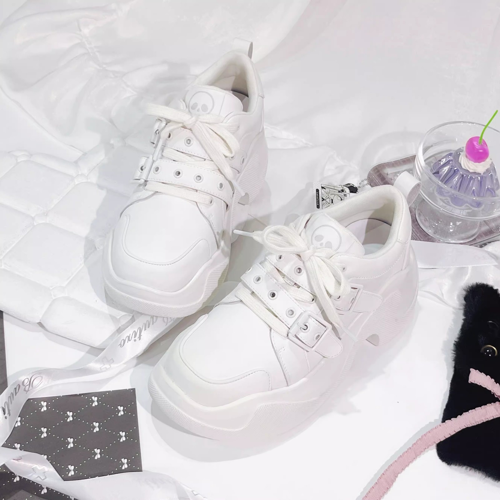 Overdrive Skull GURURU Original y2k Subculture Landmine Sneakers