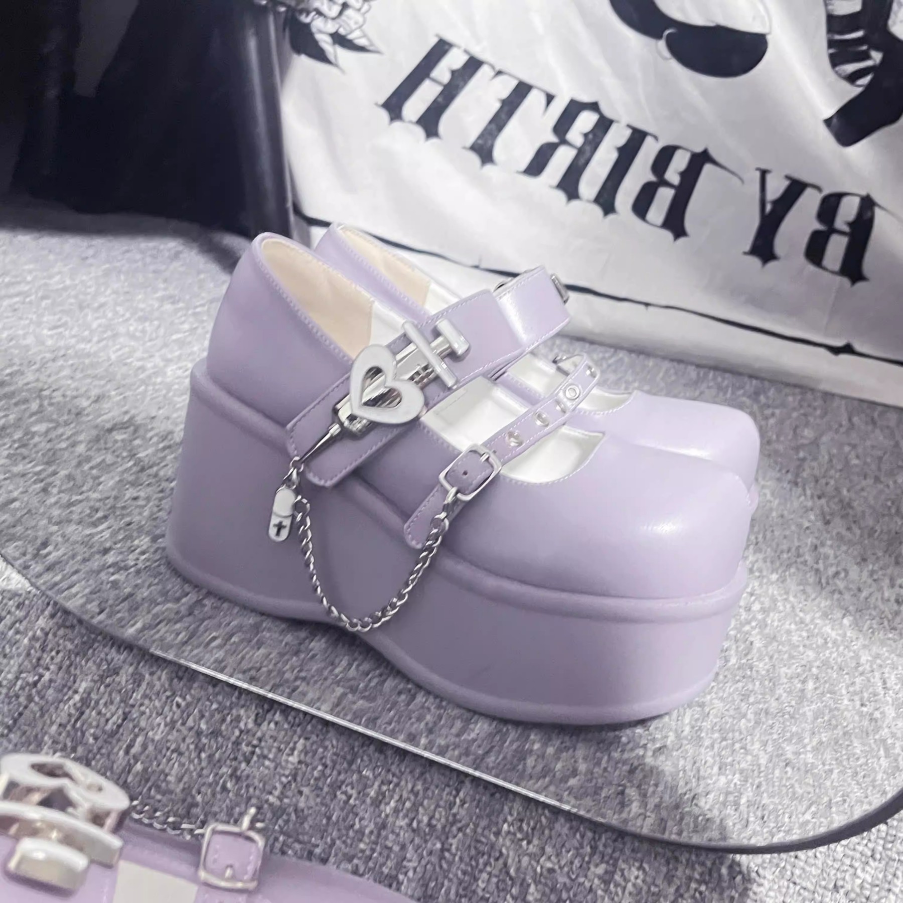 Love Potion GURURU Original Punk Sweet Bitter Cool yk Subculture Thick Shoes