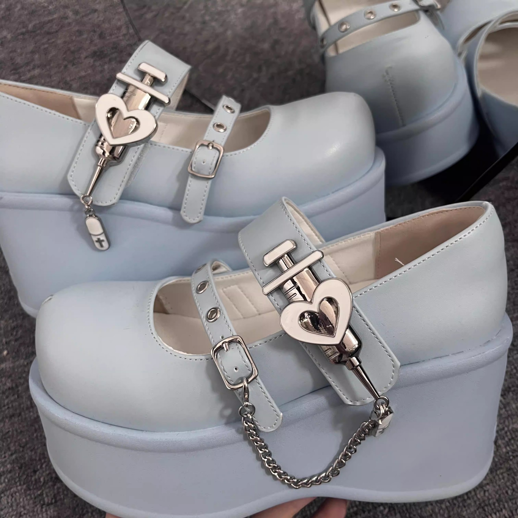 Love Potion GURURU Original Punk Sweet Bitter Cool yk Subculture Thick Shoes