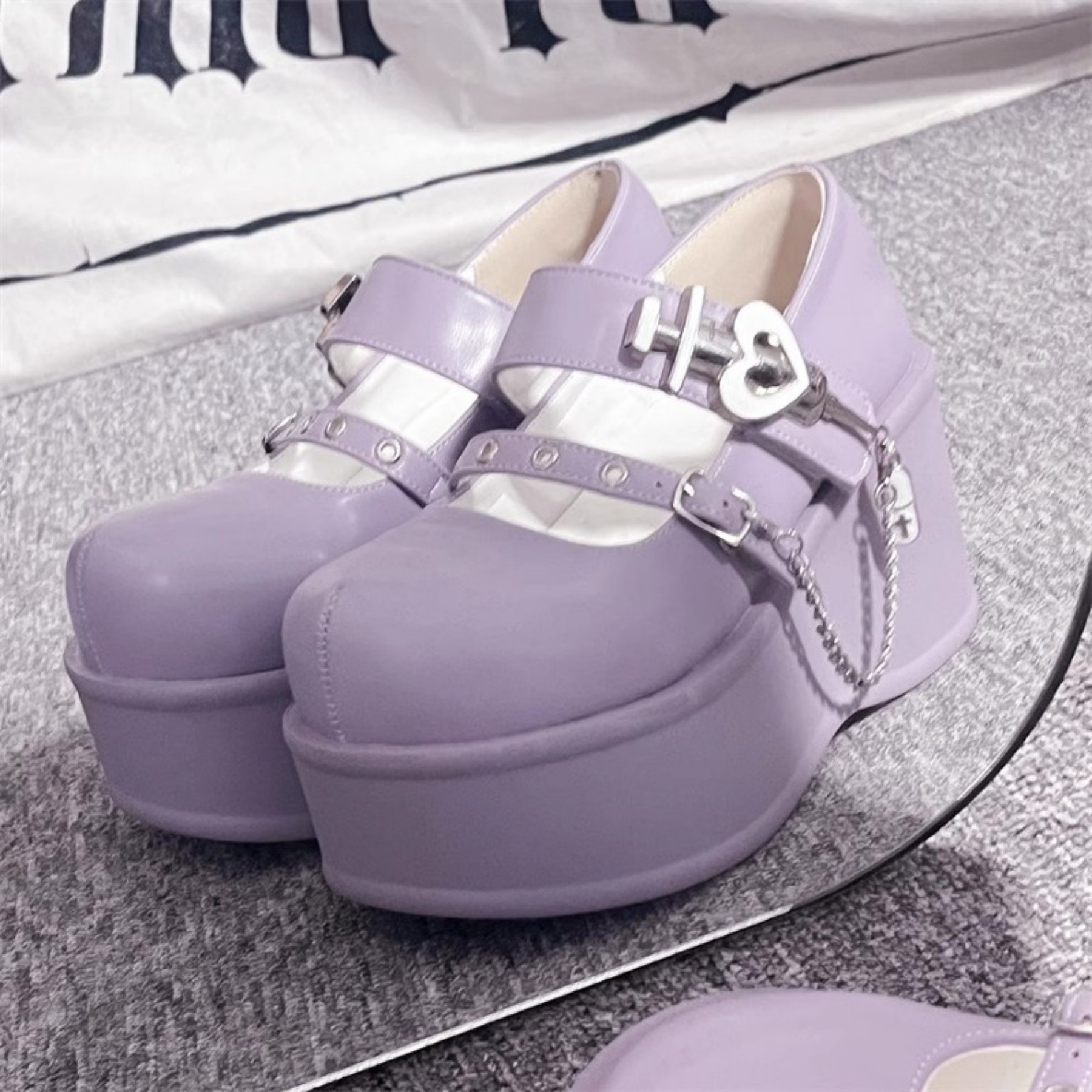 Love Potion GURURU Original Punk Sweet Bitter Cool yk Subculture Thick Shoes